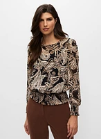 Paisley Print Blouse