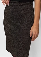 Pull-On Ottoman Pencil Skirt