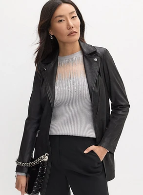 Vex - Veste style redingote en faux suède