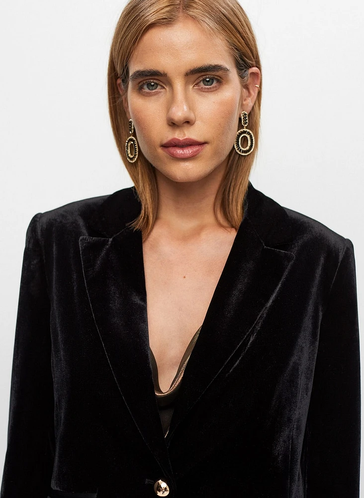 Veste courte en velours