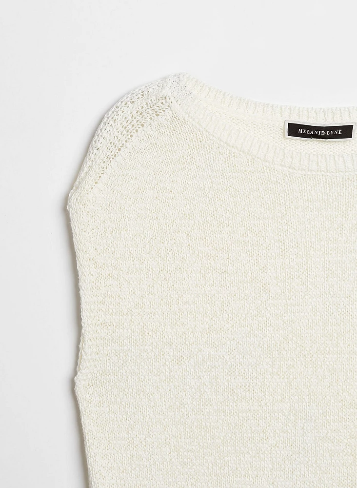Drop Shoulder Knit Top