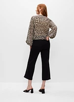 Joseph Ribkoff - Puff Sleeve Leopard Print Top