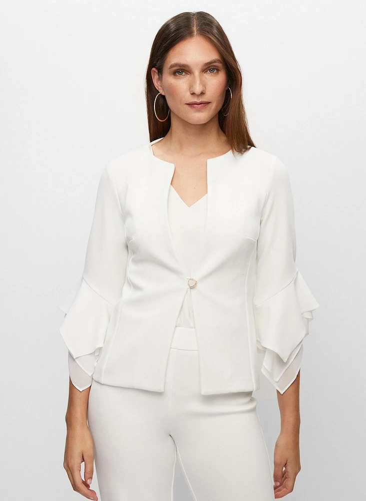 Joseph Ribkoff - Flounce Sleeve Jacket