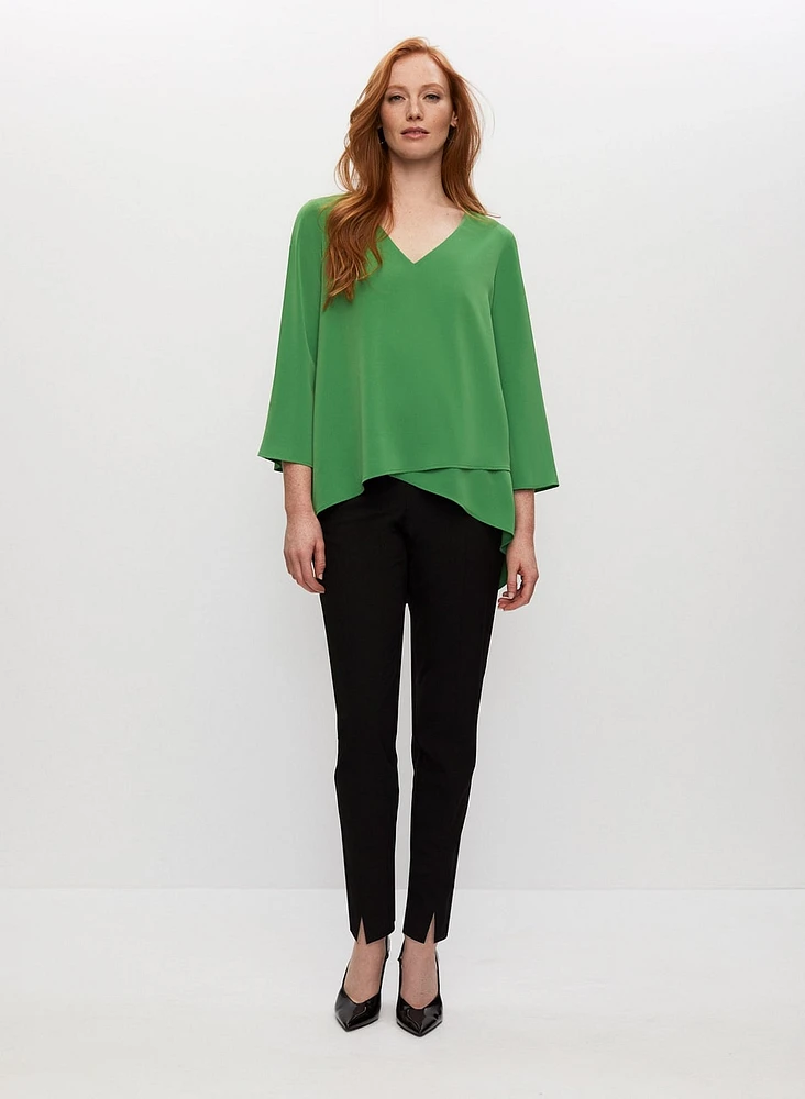 Layered Effect Asymmetric Blouse