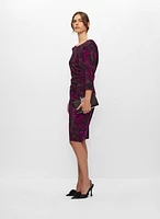 Adrianna Papell - Robe à motif floral scintillant