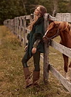 Pantalon à jambe étroite en cuir végane