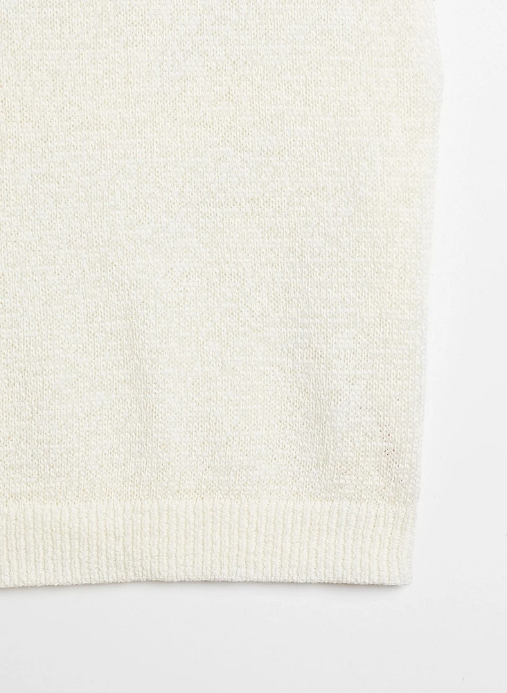 Drop Shoulder Knit Top