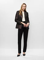 Metallic Blazer & Tuxedo Pants