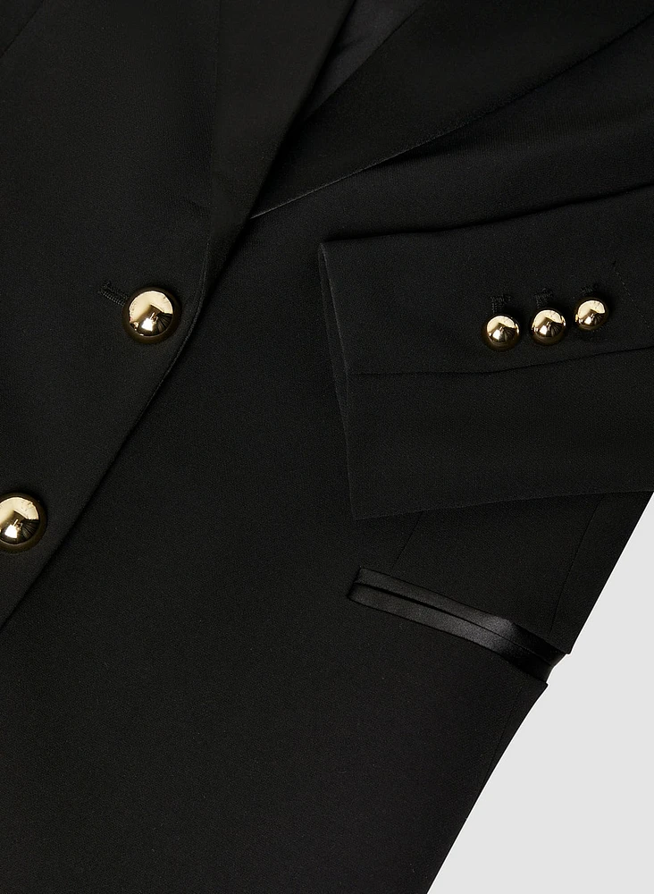 Satin Lapel Tuxedo Jacket