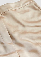 Pantalon droit en satin