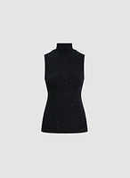 Sleeveless Glitter Top