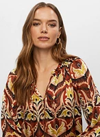 Paisley Print Blouse