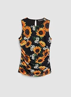 Sunflower Print Top