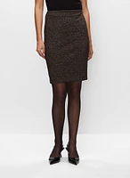 Pull-On Ottoman Pencil Skirt