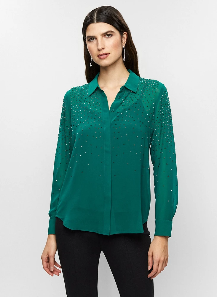 Stud Detail Blouse