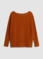 Long Sleeve Rib Knit Pullover