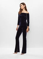 Pantalon à enfiler en velours