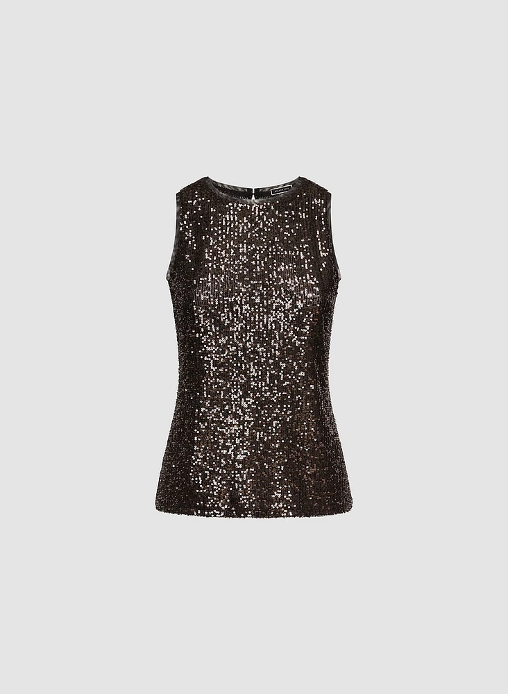 Sleeveless Sequin Top