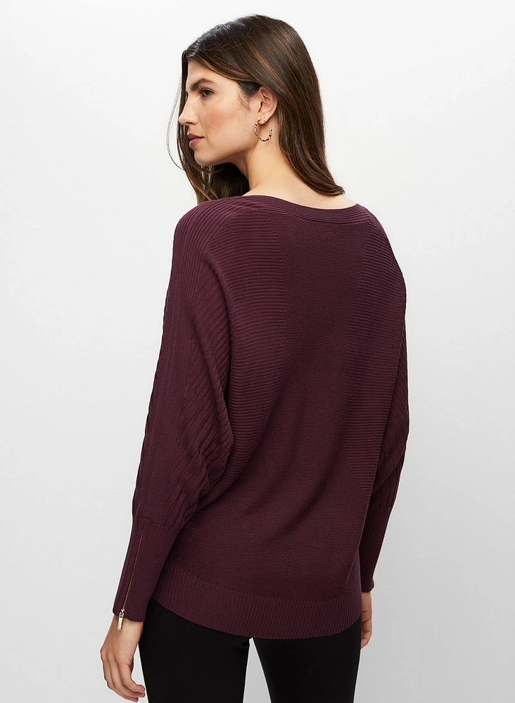 Zip Detail Sweater