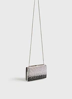 Pochette rectangulaire à cristaux