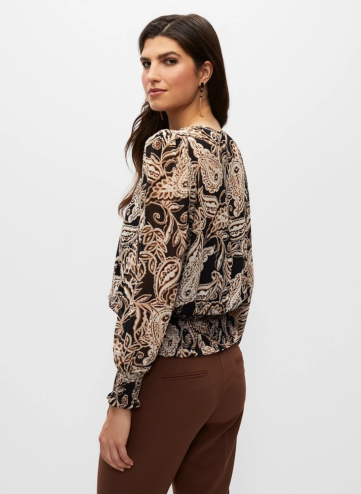 Paisley Print Blouse