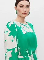 Robe de jour à motif floral