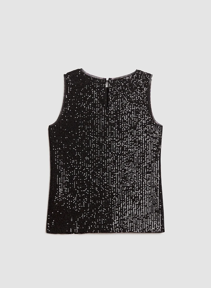 Sleeveless Sequin Top