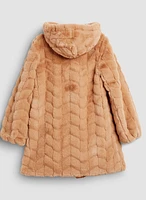 Reversible Faux Fur Coat