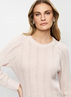 Pointelle Knit Sweater