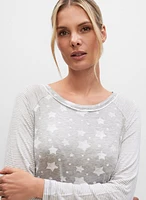 Star & Stripe Print Sleepshirt