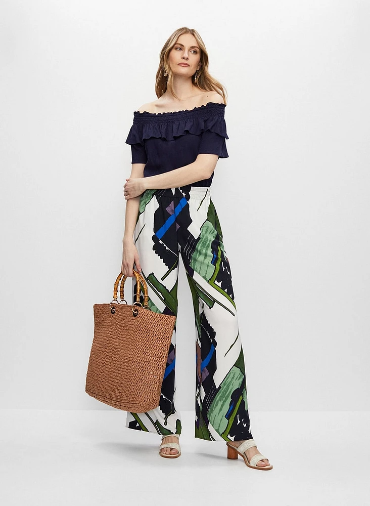 Off-the-Shoulder Ruffle Blouse