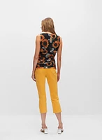 Sunflower Print Top