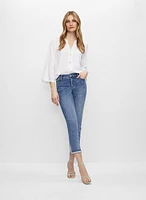 3/4 Sleeve V-Neck Blouse