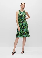 Robe à motif de feuilles palmier