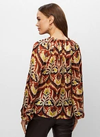 Paisley Print Blouse