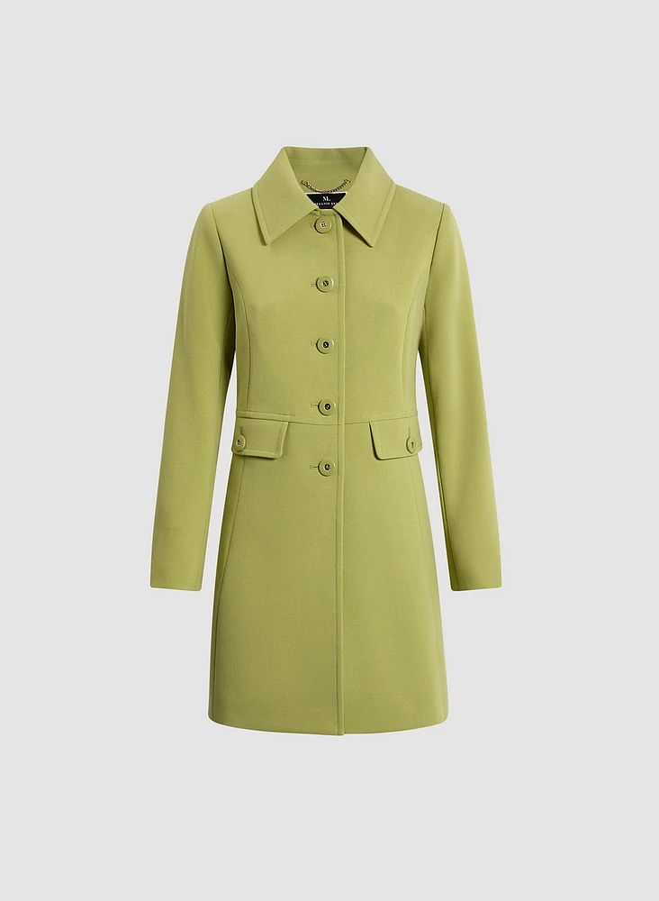 Trench en tricotine avec poches