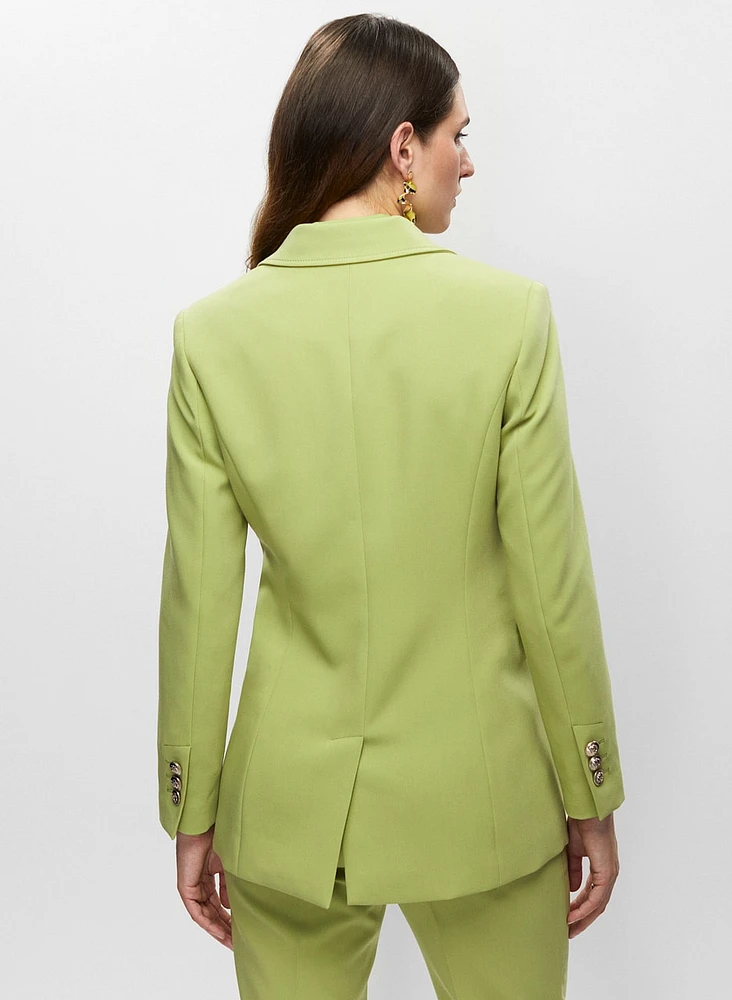Veste mi-longue à un bouton