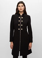 Structured Zip Front Coat