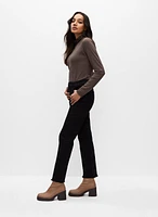 Cropped Flare Leg Jeans