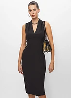 V-Neck Sleeveless Day Dress