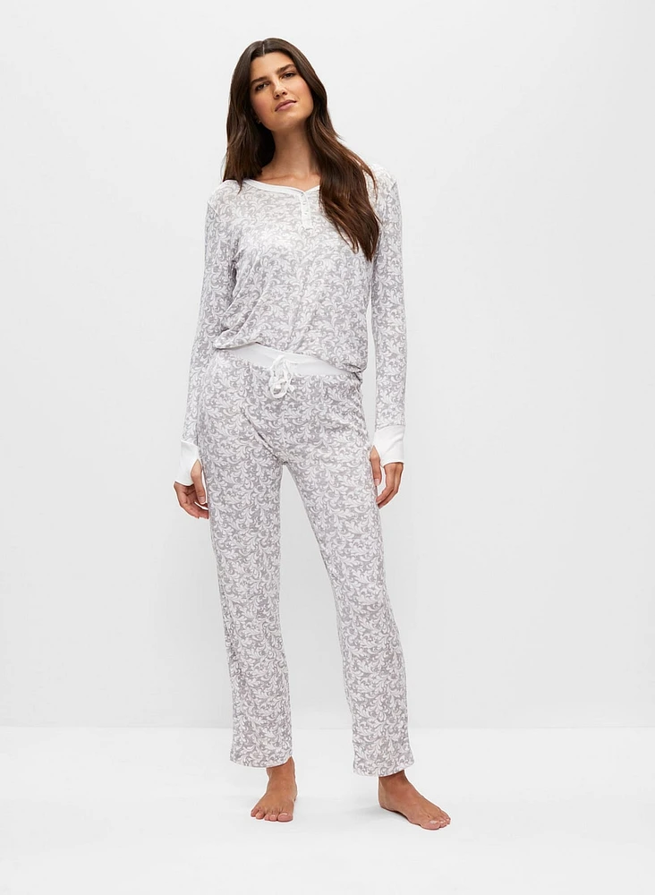 Paisley Print Pyjama Set