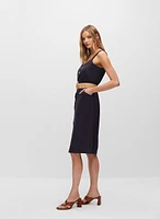 Belted Button-Down Dress