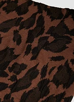 Pull-On Leopard Motif Skirt