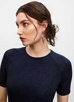 T-shirt à motif pois thermocollés
