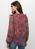 Paisley Print Blouse