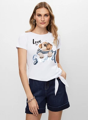 Dog Print T-Shirt