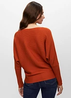 Long Sleeve Rib Knit Pullover