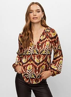 Paisley Print Blouse