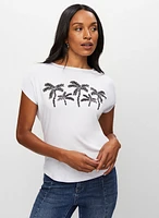 Palm Tree Print Tee