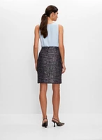 Boucle Wool-Blend Pencil Skirt